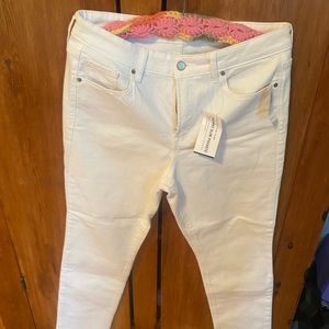 Old Navy, white, size 10 power stretch jeans